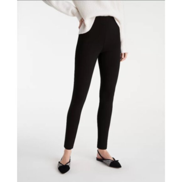 BRAND NEW Ann Taylor black ponte legging skinny pant NWT Womens Size 4 - Picture 1 of 5